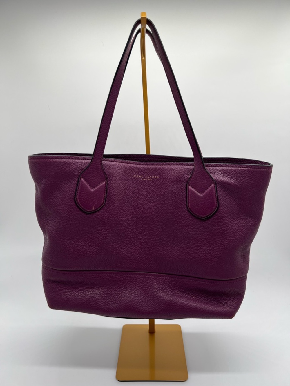 Marc Jacobs Purple Pebbled Leather Tote